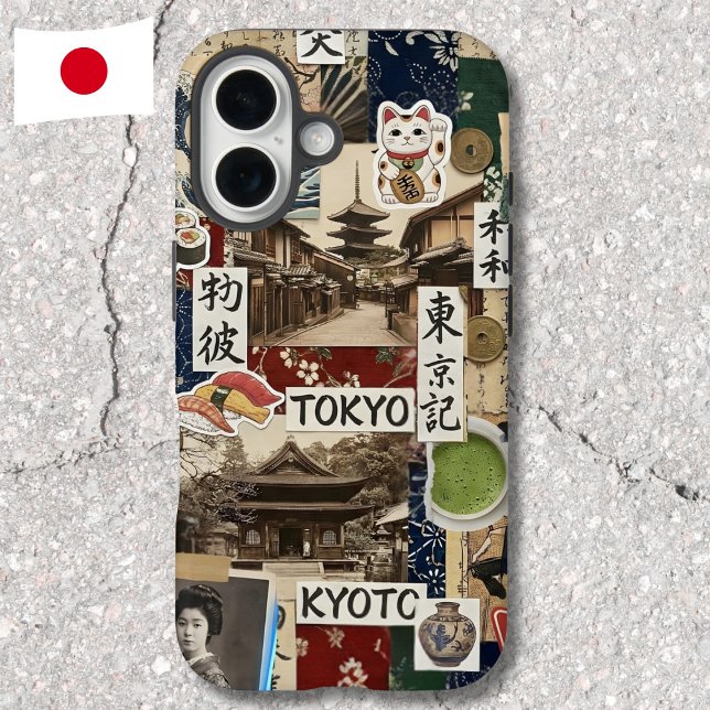Funda iPhone 16 Colage Japancore Estética Japonesa Arte (Subido por el creador)