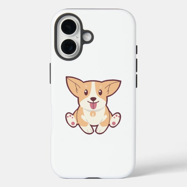 Funda iPhone 16 Colección Cute Dog (Reverso )