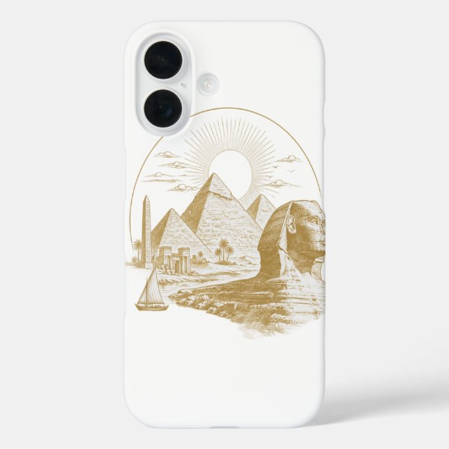Funda iPhone 16 Colección de Antiguo Egipto (Reverso )