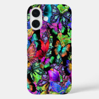 Colección de mariposa neón