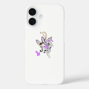 Funda iPhone 16 Colección de Paisley Botánico de Lujo