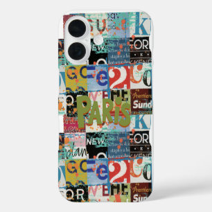 Funda iPhone 16 Colección multicolor de arte callejero elegante Pa