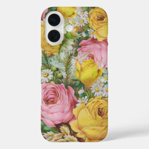 Funda iPhone 16 Colega rosa y rosa amarillo