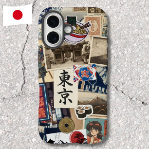 Funda iPhone 16 Collage Japancore Arte Moderno Japonés Tradicional