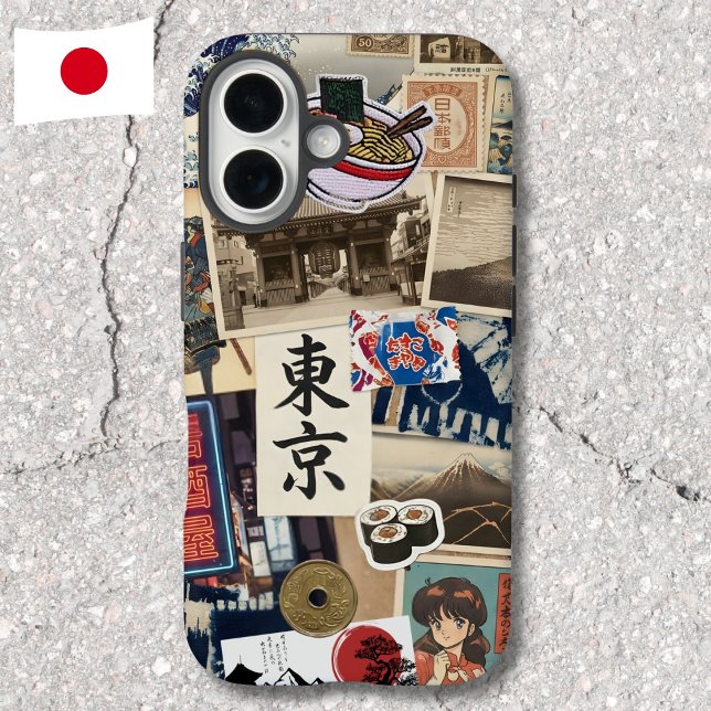 Funda iPhone 16 Collage Japancore Arte Moderno Japonés Tradicional (Subido por el creador)