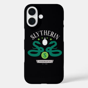 Funda iPhone 16 Collar doble serpiente de la casa SLYTHERIN™ Gráfi