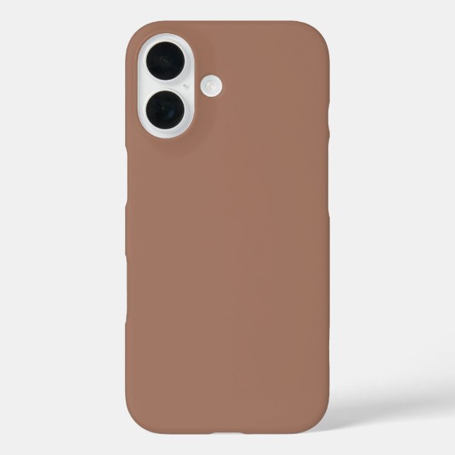 Funda iPhone 16 Color marrón mocha mousse 2025 (Reverso )