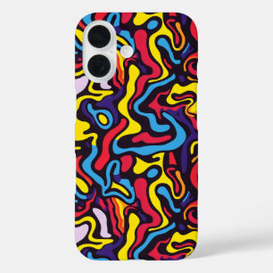 Funda iPhone 16 Color oscuro psicodélico