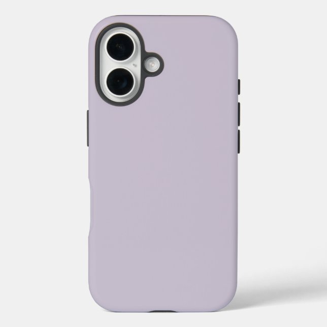 Funda iPhone 16 Color sólido de glicinia luminosa (Reverso )