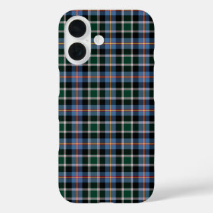 Funda iPhone 16 Colorado Tartan Light Blue y Black Planteada