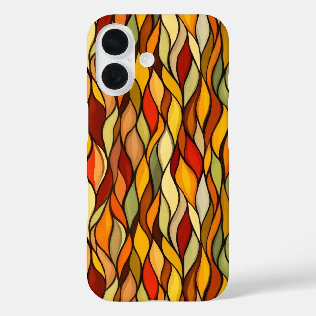 Funda iPhone 16 Colores cálidos Abstract Fall (Reverso )