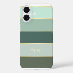 Funda iPhone 16 Colores de verano personalizado bandas de bloques 