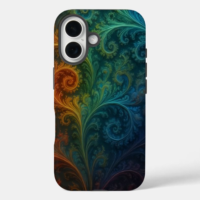 Funda iPhone 16 Colorful Fractal (Reverso )