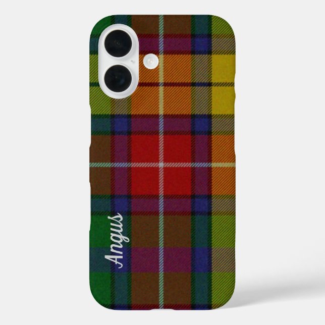 Funda iPhone 16 Colorida Buchanan Tartan Plaid (Reverso )