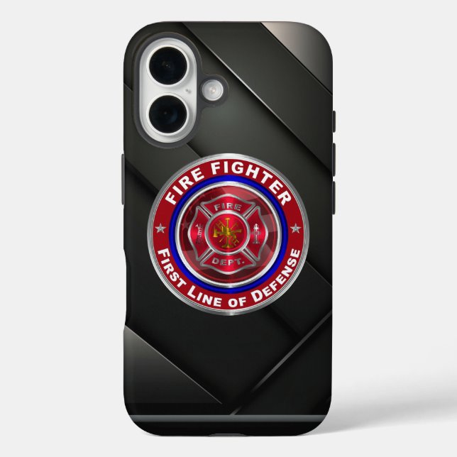 FUNDA iPhone 16 COMBATIENTE DE INCENDIOS  (Reverso )