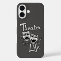 Comedia de la vida en teatro y máscaras de tragedi