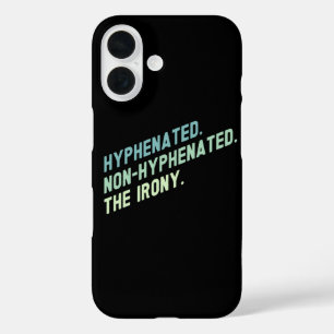 Funda iPhone 16 Comillas Divertidas Ironía Con Guiones Sin Guiones