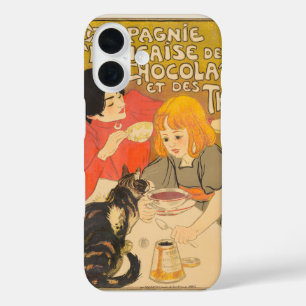 Funda iPhone 16 Compañía Francesa de Chocolates y Tés, Art Nouveau