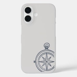 Funda iPhone 16 Compass- Midnight Cartographer- iPad/phone Cover