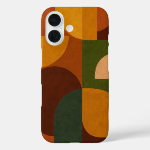 Funda iPhone 16 Composición abstracta modernista de mediados de si