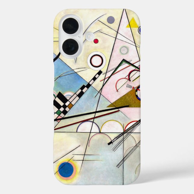 Funda iPhone 16 Composición de Kandinsky 8 (Reverso )