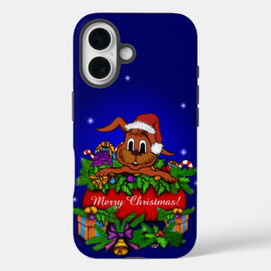 Funda iPhone 16 Conejo de navidades
