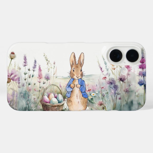 Funda iPhone 16 conejo de Pascua (Reverso (Horizontal))
