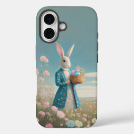 Funda iPhone 16 Conejo de Pascua con Huevos de Pascua Feliz Pascua