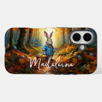 Conejo de Pascua en el bosque