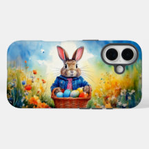Conejo de Pascua en el bosque