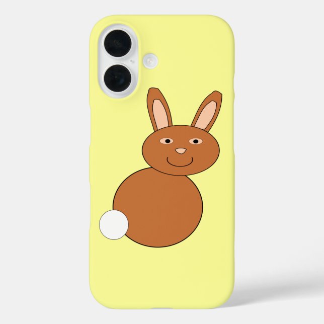 Funda iPhone 16 Conejo Feliz de Pascua (Reverso )