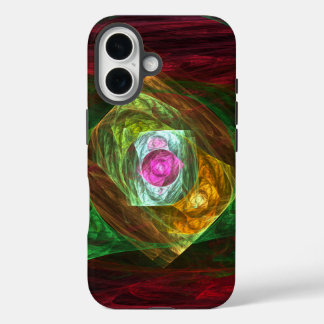 Funda iPhone 16 Conexiones dinámicas Resumen de arte