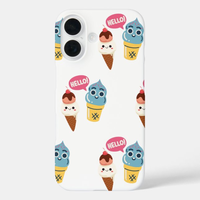 Funda iPhone 16 cono de helado (Reverso )