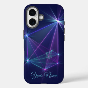 Funda iPhone 16 Constelación, nombre de arte fractal de fantasía a