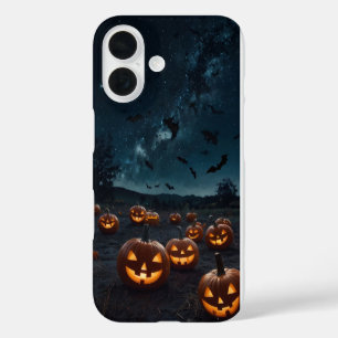 Funda iPhone 16 Constelaciones cósmicas de Halloween