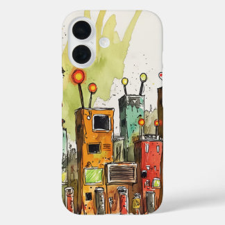 Funda iPhone 16 Construcción de cartón ondulado