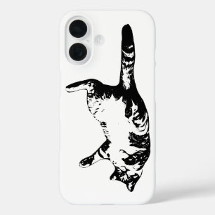 Funda iPhone 16 Contorno de tabla, calma mínima