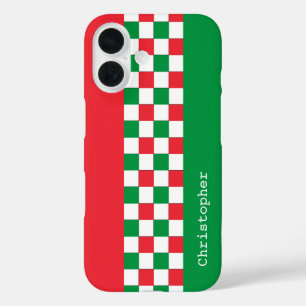 Funda iPhone 16 Controles de Carreras italianos modernos y persona