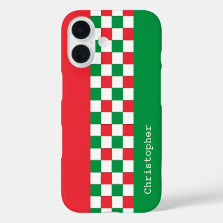 Funda iPhone 16 Controles de Carreras italianos modernos y persona