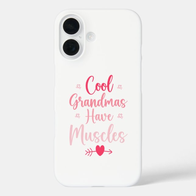 Funda iPhone 16 Cool Grandmas Have Muscles (Reverso )