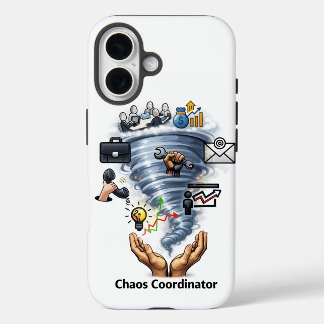 Funda iPhone 16 Coordinador de caos (Reverso )