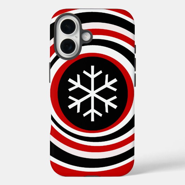 Funda iPhone 16 Copo de nieve (Reverso )