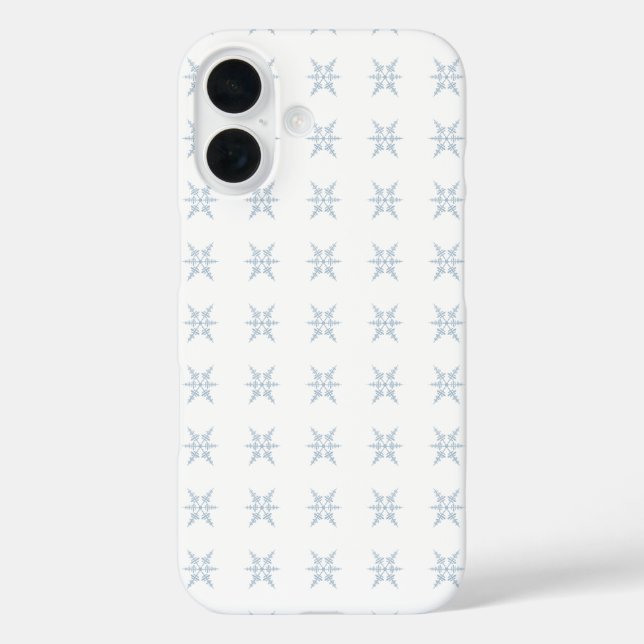 Funda iPhone 16 Copos de nieve (Reverso )