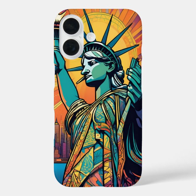 Funda iPhone 16 Coque statue de la liberté (Reverso )