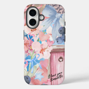 Funda iPhone 16 Coquette Collage Personalizado Valentine