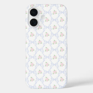 Funda iPhone 16 Coquette Preppy Floral personalizada