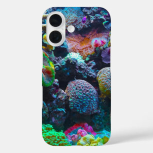 Funda iPhone 16 Coral subacuático colorido