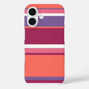 Funda iPhone 16 Coral vivo, rojo y violeta 