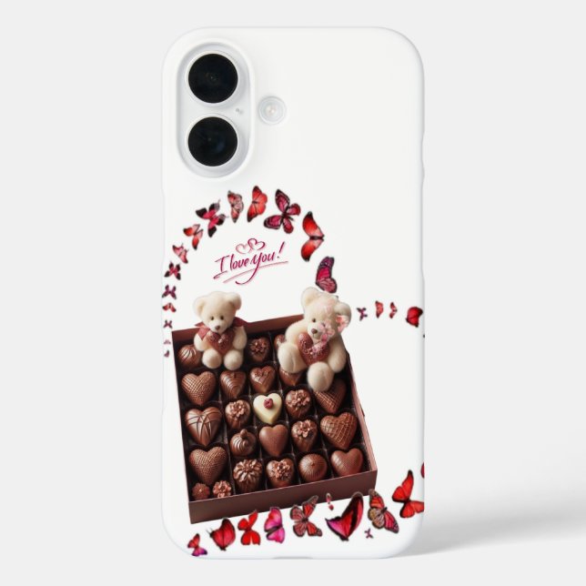 Funda iPhone 16 Corazón de amor  (Reverso )