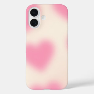 Funda iPhone 16 Corazón rosa estético de Moody